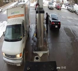 Truck seen at a vehicle checkpoint